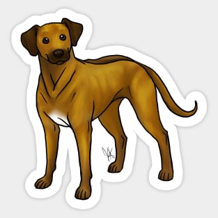 Dog - Rhodesian Ridgeback - Dark Face Sticker